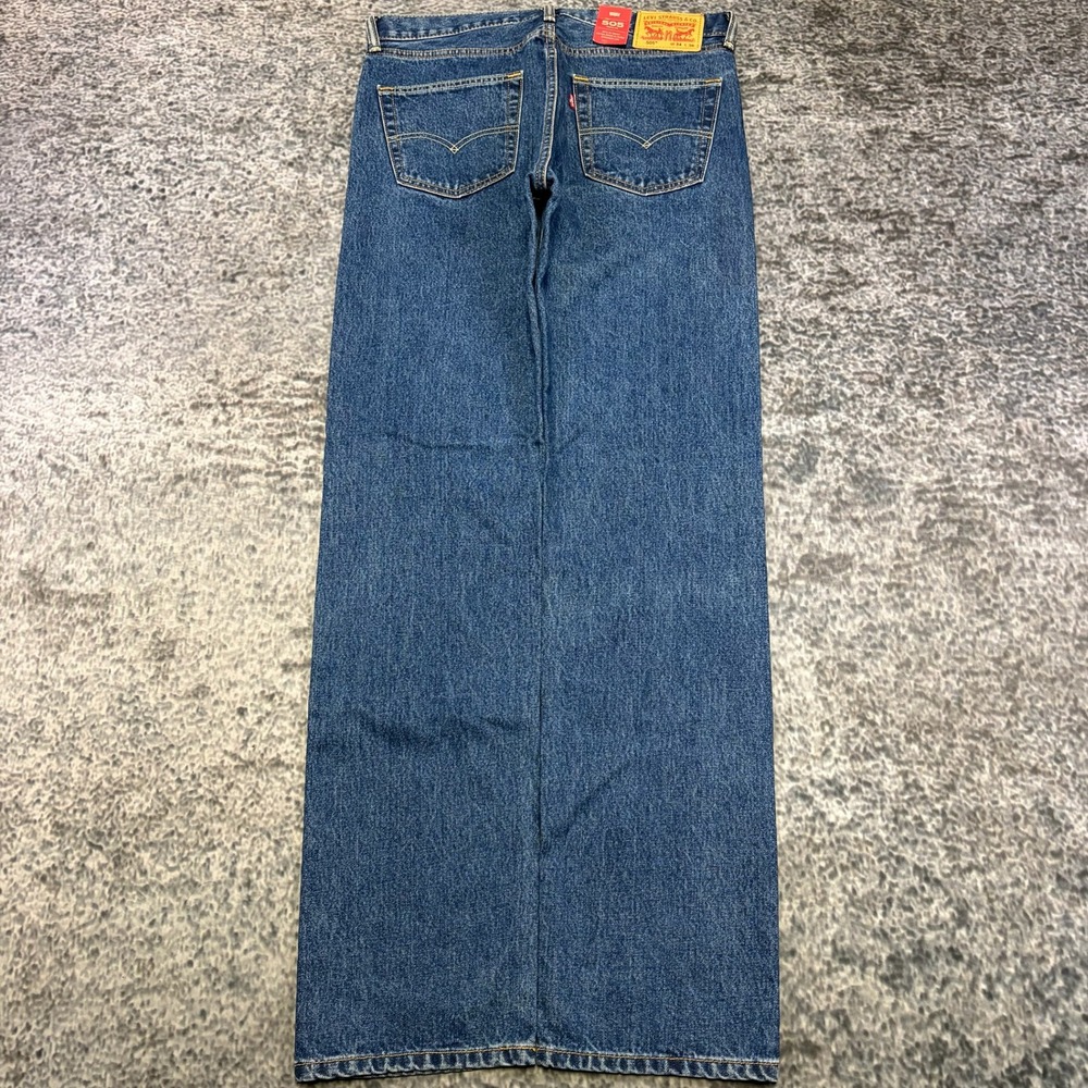 NWT Levi's 505 Jeans Straight Leg Mens 34x36 Blue Medium Wash Denim